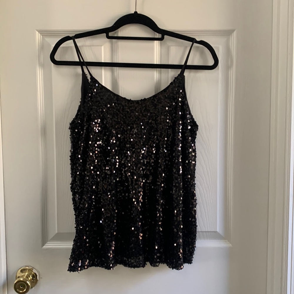 Sequin tank top